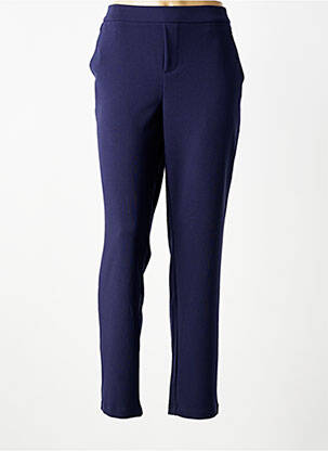 Pantalon slim talie elastică mărime normală albastru MCM femeie
