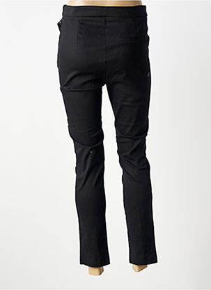 Pantalon 7/8 țesătură poplin mărime normală negru HIPPOCAMPE femeie