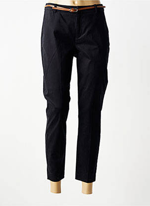 Pantalon chino închidere cu fermoar sub clapetă cu nasturi mărime normală negru B.YOUNG femeie