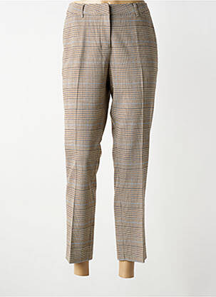 Pantalon chino închidere cu fermoar sub clapetă cu cârlig mărime normală bej BRANDTEX femeie