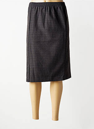 Fustă midi căptușeală textilă gri BRANDTEX femme