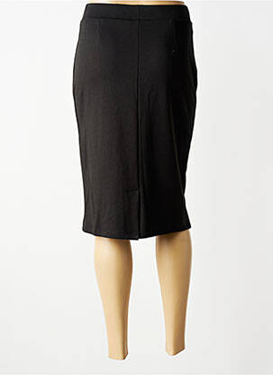 Fustă midi elasticitate negru SIGNATURE femeie