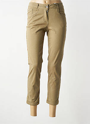 Pantalon 7/8 elasticitate mărime normală verde BRANDTEX femeie