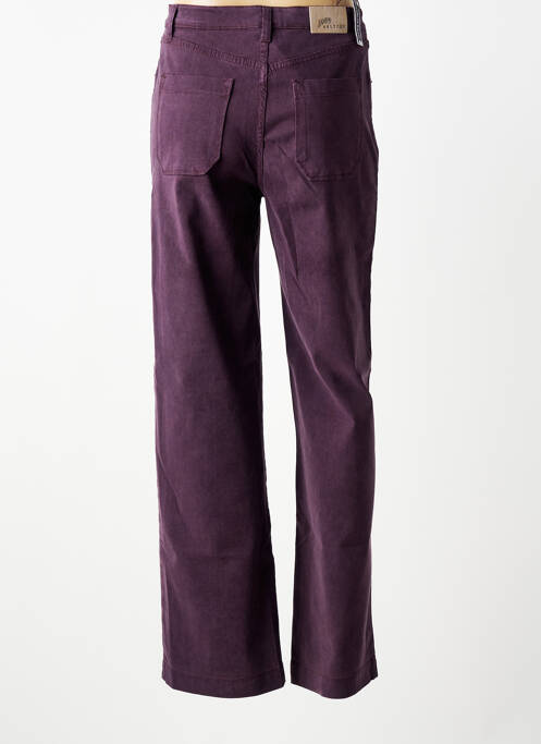 Pantalon drept elasticitate mărime normală violet WALTRON femme
