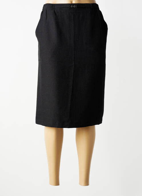 Fustă midi căptușeală textilă negru BRANDTEX femme