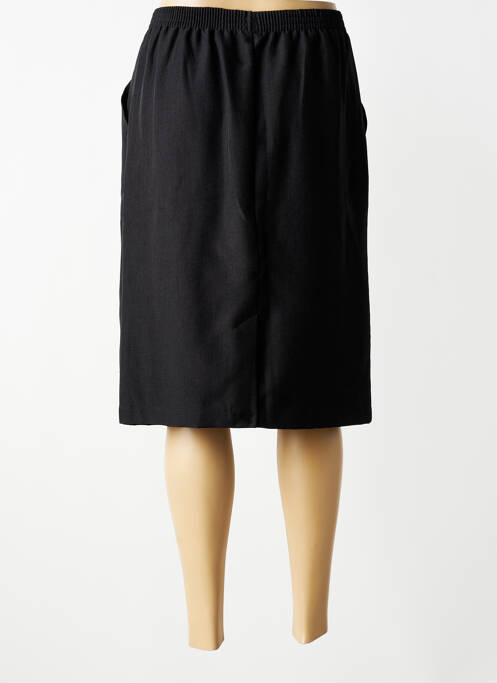 Fustă midi căptușeală textilă negru BRANDTEX femme