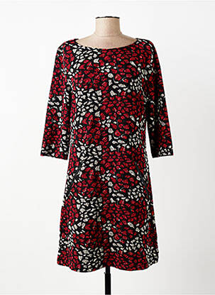 Rochie scurtă croială evazată mâneci lungi negru VEGAS femme