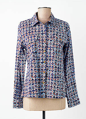 Cămașă croială cambrată mâneci lungi albastru AGATHE & LOUISE femme