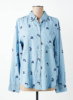 Cămașă croială dreaptă mâneci lungi albastru B.YOUNG femme