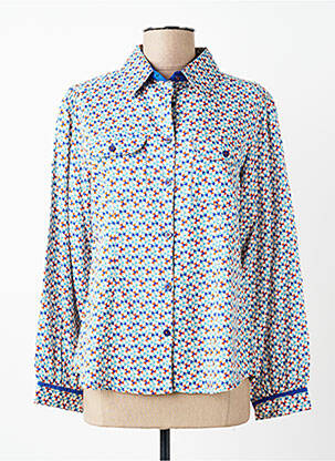 Cămașă imprimeu fantezie mâneci lungi albastru AGATHE & LOUISE femme