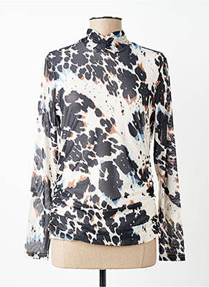 Top imprimeu fantezie mâneci lungi negru COPENHAGEN femme