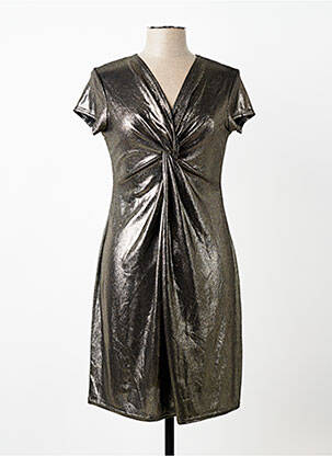 Rochie scurtă mâneci scurte mâneci scurte argintiu ESPERANCE femme