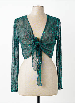 Bolero închidere cu legături de legat verde ESPERANCE femme