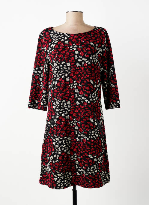 Rochie scurtă croială evazată mâneci lungi negru VEGAS femme