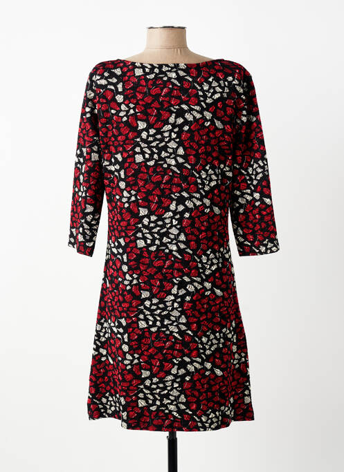 Rochie scurtă croială evazată mâneci lungi negru VEGAS femme