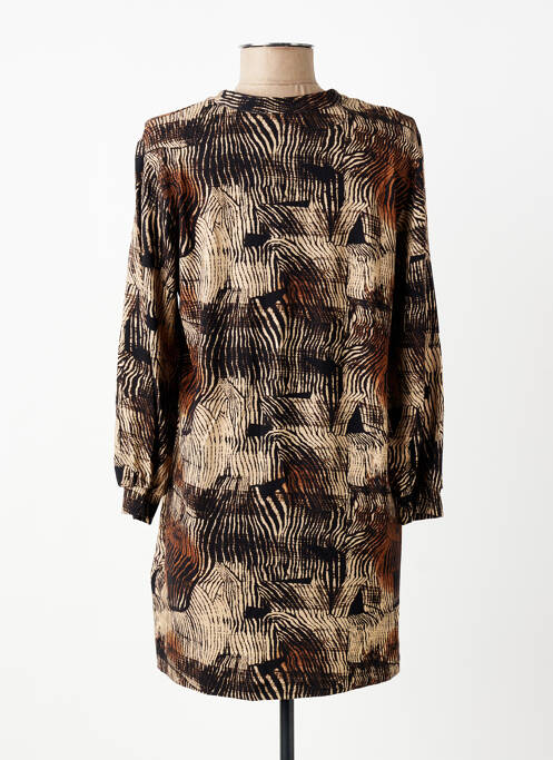 Rochie scurtă mâneci 3/4 mâneci 3/4 negru SIGNATURE femme