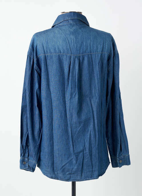 Cămașă croială dreaptă mâneci lungi albastru SOFTY femme