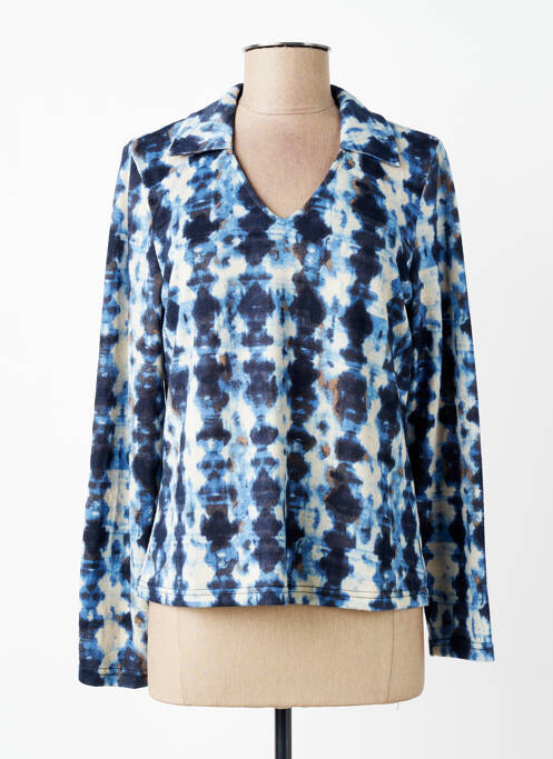 Pulover mâneci lungi mâneci lungi albastru SIGNATURE femme