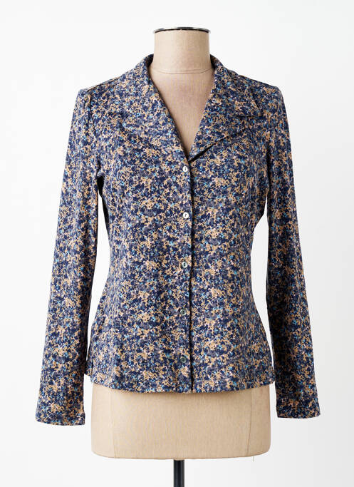 Cămașă croială cambrată mâneci lungi albastru SURKANA femme