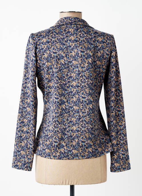 Cămașă croială cambrată mâneci lungi albastru SURKANA femme