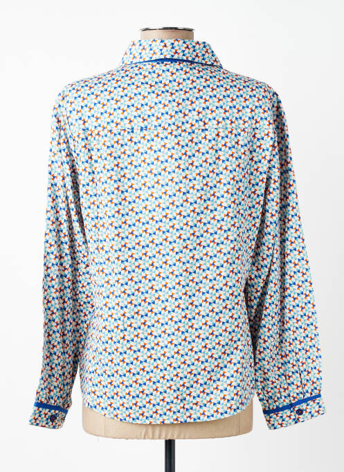 Cămașă imprimeu fantezie mâneci lungi albastru AGATHE & LOUISE femme