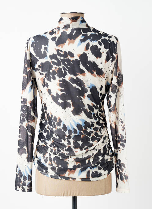 Top imprimeu fantezie mâneci lungi negru COPENHAGEN femme