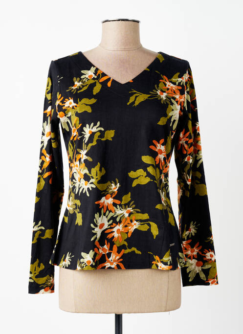 Top imprimeu fantezie mâneci lungi negru AGATHE & LOUISE femme