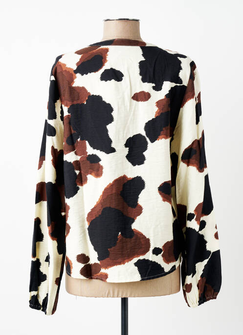 Cămașă imprimeu fantezie mâneci lungi negru B.YOUNG femme