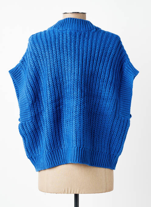 Vestă fără mâneci închidere cu nasturi pe față albastru B.YOUNG femme