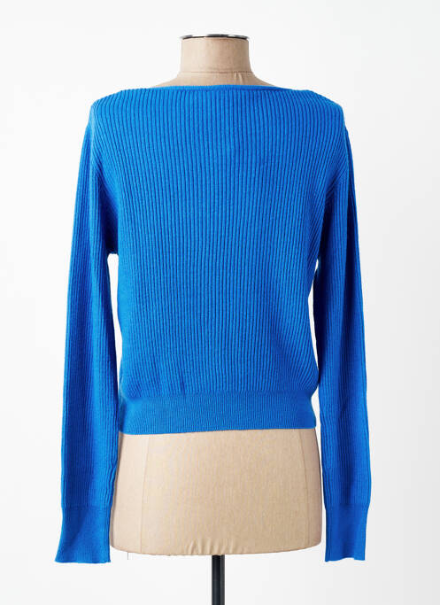 Vestă cu mâneci lungi croială cambrată albastru SURKANA femme