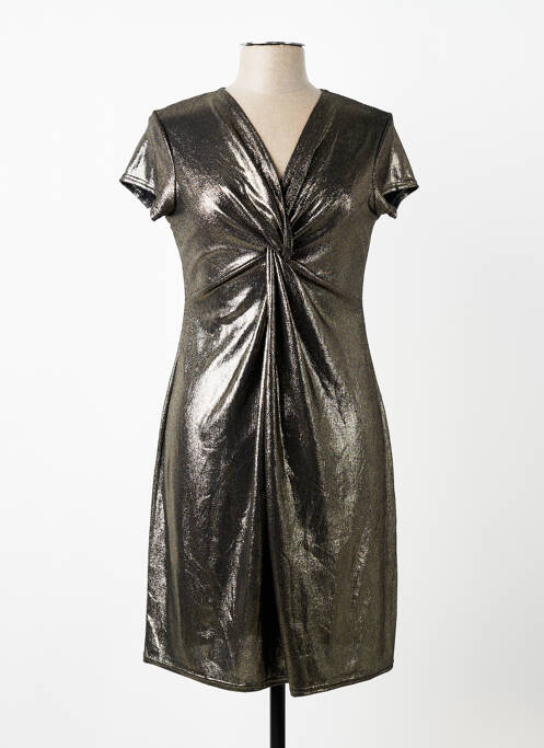 Rochie scurtă mâneci scurte mâneci scurte argintiu ESPERANCE femme