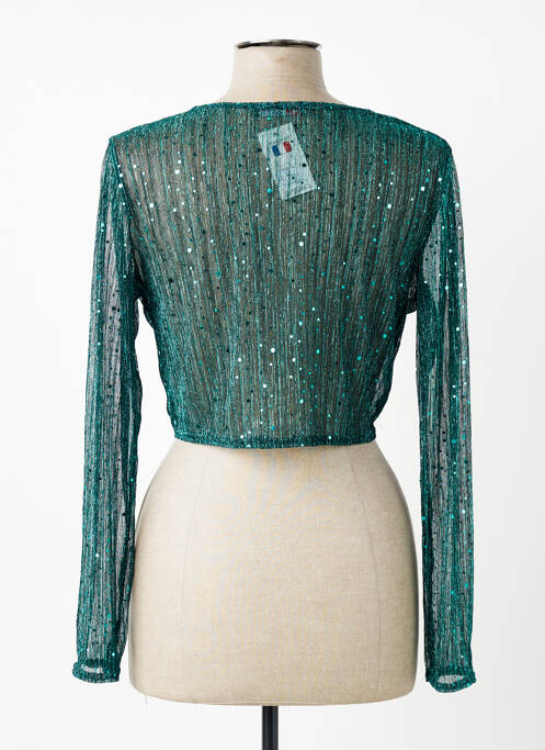 Bolero închidere cu legături de legat verde ESPERANCE femme