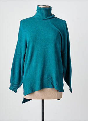 Pulover elasticitate mâneci lungi verde FOR HER PARIS femme