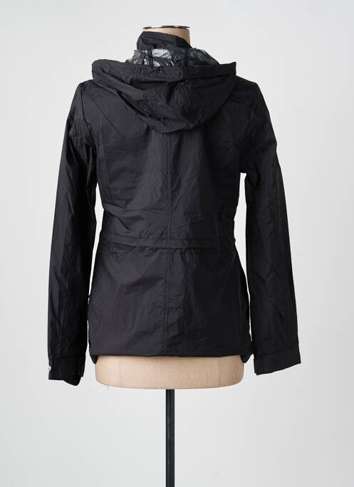 Jachetă vânt mâneci lungi cu glugă negru SOFTY femme