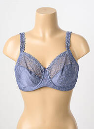 Sutien efect material satinat sutien cupe întregi cu decolteu înalt violet PRIMADONNA femme