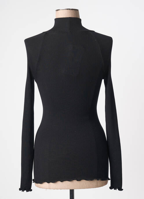 Top elasticitate mâneci lungi negru OSCALITO femme