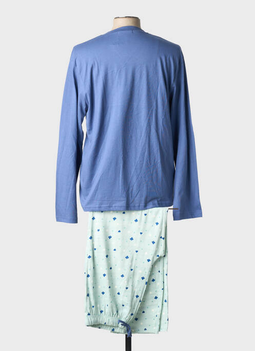 Pijama guler rotund albastru CHRISTIAN CANE homme