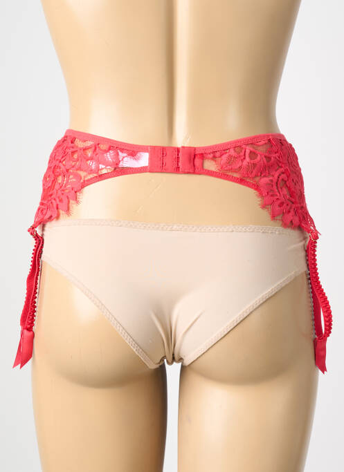 Corset/jartieră broderie roz LISE CHARMEL femme