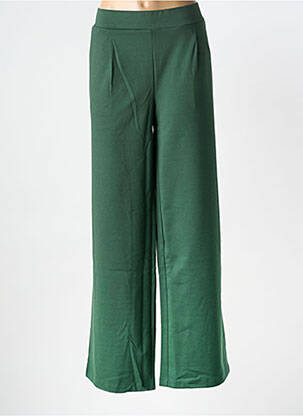Pantalon larg buzunare mărime normală verde B.YOUNG femeie
