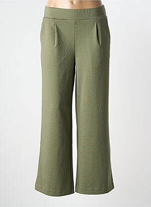 Pantalon larg țesătură poplin mărime normală verde B.YOUNG femme