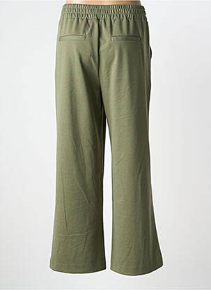 Pantalon larg țesătură poplin mărime normală verde B.YOUNG femeie