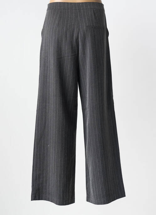 Pantalon larg închidere cu fermoar sub clapetă cu cârlig mărime normală gri LILI SIDONIO femme