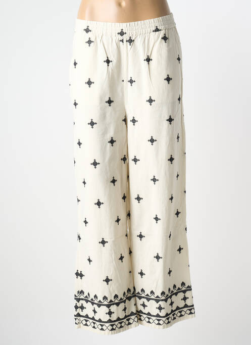 Pantalon larg mărime normală mărime normală bej B.YOUNG femme