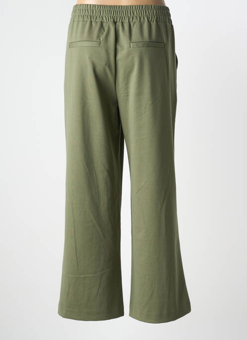 Pantalon larg țesătură poplin mărime normală verde B.YOUNG femme