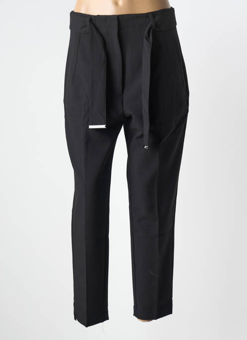 Pantalon slim țesătură poplin mărime normală negru SALSA femme