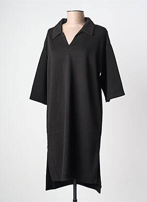 Rochie midi mâneci scurte mâneci scurte negru B.YOUNG femeie