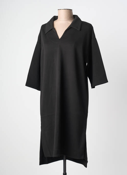 Rochie midi mâneci scurte mâneci scurte negru B.YOUNG femme