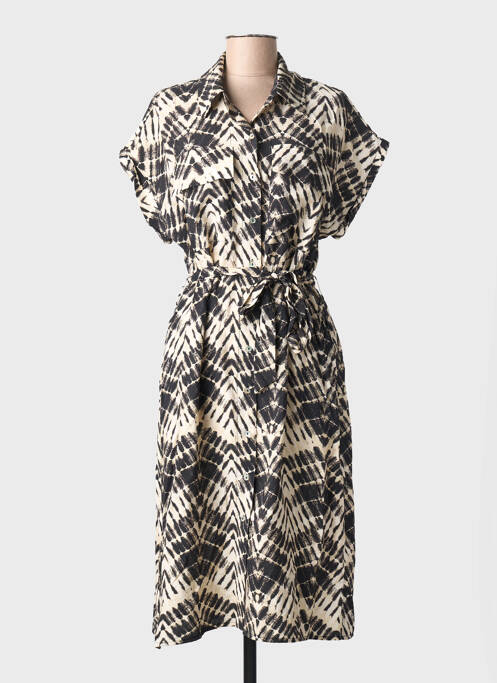 Rochie midi mâneci scurte mâneci scurte negru MOLLY BRACKEN femme
