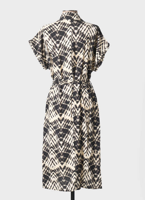 Rochie midi mâneci scurte mâneci scurte negru MOLLY BRACKEN femme