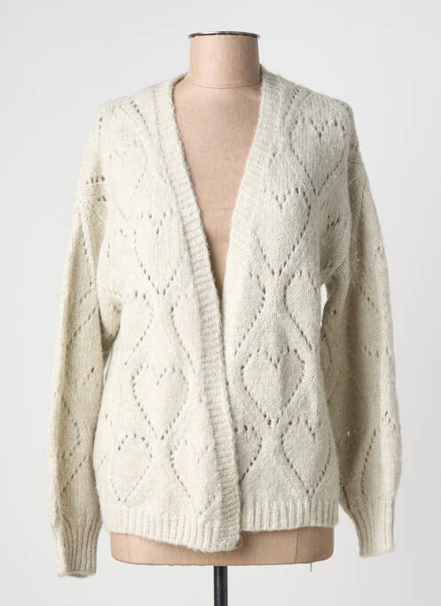 Vestă cu mâneci lungi elasticitate gri MOLLY BRACKEN femme